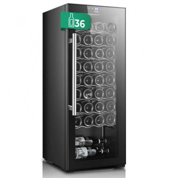 Svan SVN3600S Vinoteca 36 Botellas, 106L, Negra