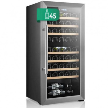 Svan Vinoteca SVN4500D, 127L, 45 Botellas, Clase G, Negro