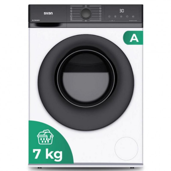 Svan Lavadora SL7205AIDV Carga Frontal 7 kg 1200 rpm Blanca