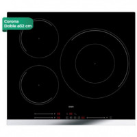 Svan SI3601SB32 Placa Inducción 60cm 3 Zonas Cristal Negro
