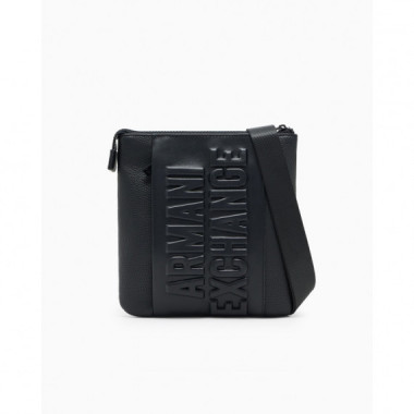 Armani Exchange Shoulder Bag with Embossed Logo