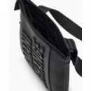 Armani Exchange Shoulder Bag with Embossed Logo