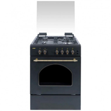 Svan SKGW4600RN Cocina Gas 60cm Rustico Negro