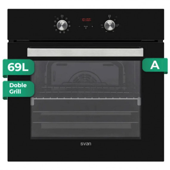 Svan SHM10700DCN Horno 60cm 69L Cristal Negro