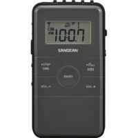 SANGEAN Radio Bolsillo Digital POCKET DT-140 Negro