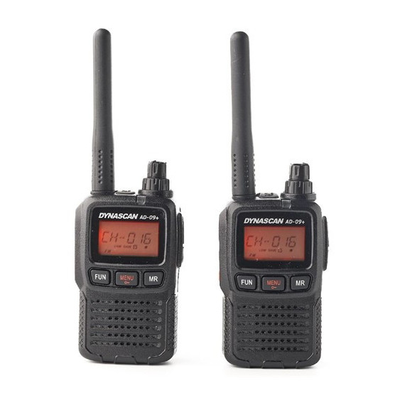 DYNASCAM Pareja de Walkie AD-09+PMR446 16 Canales 10KM