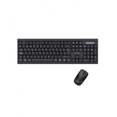 AQPROX Teclado + Raton Inalambrico MX410 Negro 1000Dpi