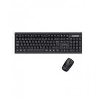 AQPROX Teclado + Raton Inalambrico MX410 Negro 1000Dpi