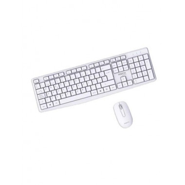 AQPROX Teclado + Raton Inalambrico MX420W Blanco 1000Dpi