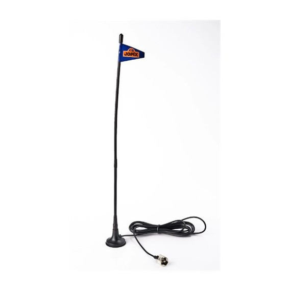 JOPIX Antena CB/27 Mini Con Base Magnetica MAG-7 Cable RG-58 Y Conector PL-259