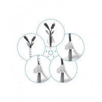 AISENS Organizador De Cable En Espiral 25mm 3Mtrs Blanco A151-0919