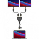 AiSENS Splitter Hdmi 1X2 Salidas Con Alimentacion Por Usb 4K 30Hz Full HD A123-0654