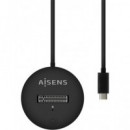 AiSENS Docking Station Usb 3.2 Gen2 A M.2 SATA /NVMe 10Gbit Por seg ASUC-M2D013-BK