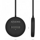 AiSENS Docking Station Usb 3.2 Gen2 A M.2 SATA /NVMe 10Gbit Por seg ASUC-M2D013-BK