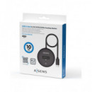 AiSENS Docking Station Usb 3.2 Gen2 A M.2 SATA /NVMe 10Gbit Por seg ASUC-M2D013-BK