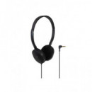 FONESTAR Auricular de Casco Estereo WAVE-SLIM Con Cable Jack 3.5m 1.2Mtrs Negro
