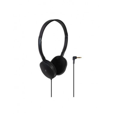 FONESTAR Auricular de Casco Estereo WAVE-SLIM Con Cable Jack 3.5m 1.2Mtrs Negro