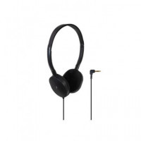 FONESTAR Auricular de Casco Estereo WAVE-SLIM Con Cable Jack 3.5m 1.2Mtrs Negro