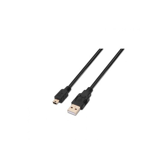 AiSENS Cable Usb 2.0 A Mini Usb 3Mtrs Negro A101-0026
