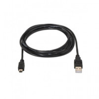 AiSENS Cable Usb 2.0 A Mini Usb 3Mtrs Negro A101-0026