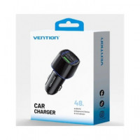 VENTION Cargador de Coche  Tipo C Y Usb A 48W Negro FFRBO