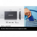 Disco Duro Externo SAMSUNG T7 Ssd 4TB USB 3.2 Gris Carbón