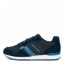 Zapatillas de ante con mezcla de texturas