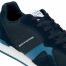 Zapatillas de ante con mezcla de texturas