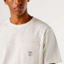 Camiseta bolsillo frontal fit regular