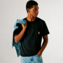 Camiseta bolsillo frontal fit regular