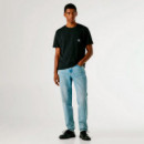 Camiseta bolsillo frontal fit regular