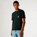 Camiseta bolsillo frontal fit regular