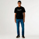 Camiseta logo estampado fit regular