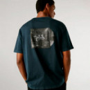 Camiseta espalda estampada fit relaxed