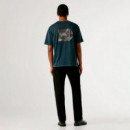 Camiseta espalda estampada fit relaxed