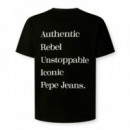 Camiseta espalda estampada fit relaxed