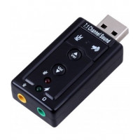 EWENT EW3762 USB 7.1 Placa de Som Externa EWENT EW3762
