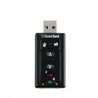 EWENT EW3762 USB 7.1 Placa de Som Externa EWENT EW3762