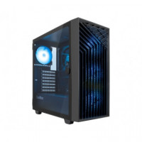 Carcasa COOLBOX Gaming ATX GA300 Grid Line Negra