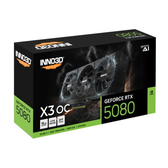 GRAFICA INNO3D GEFORCE RTX 5080  X3 OS 16GB GDDR7
