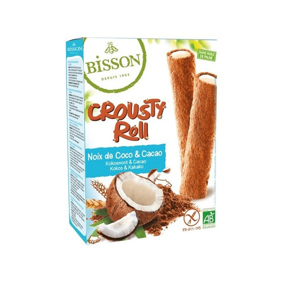 BISSO GALLETA ROLL CACAO CON RELLENO DE COCO - 125GR REF: EB9359