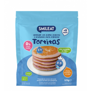 SMILEAT MIX TORTITAS AVENA INTEGRAL ARANDANOS 125GR