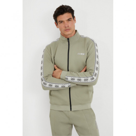 Sudadera con cierre de cremallera y logo lateral de Guess