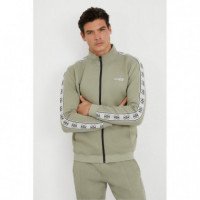 Sudadera con cierre de cremallera y logo lateral de Guess