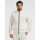 Sudadera con cierre de cremallera y logo lateral de Guess