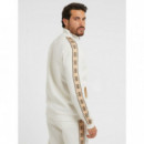 Sudadera con cierre de cremallera y logo lateral de Guess