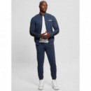 Sudadera con cierre de cremallera y logo lateral de Guess