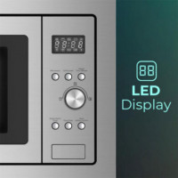 Svan SMWI2701DGX Microondas 20L C/Grill Dig Inox Integracion