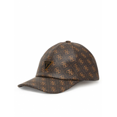 Gorra Guess marrón estampado 4G