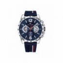 Reloj Th Cab Decker Acero 46MM    E/   C  TOMMY HILFIGER